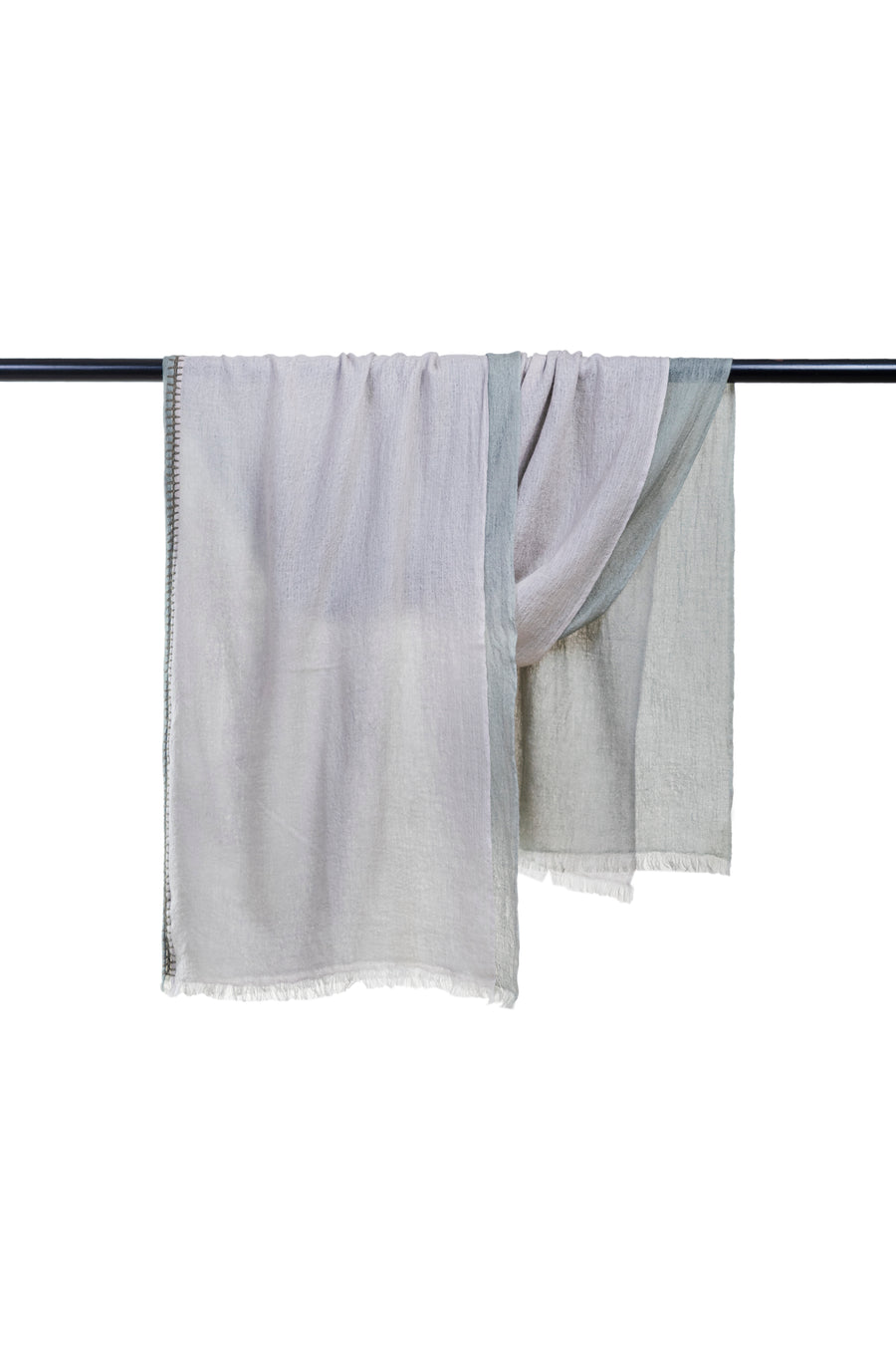 100% Baby Wool | Double Layered Stole Plain Scarf