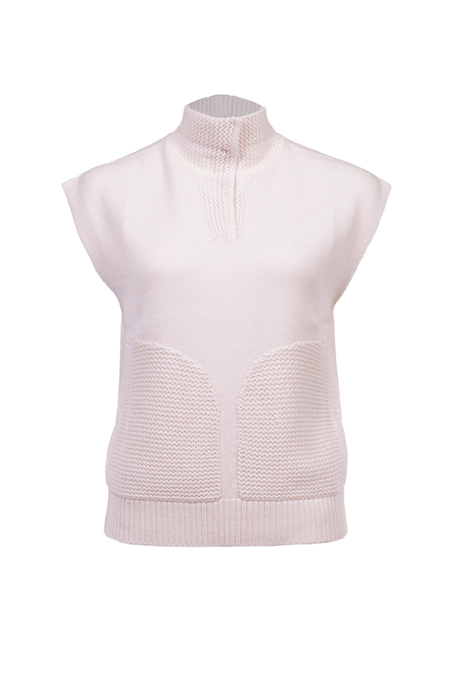 Womens Vest Structure Ribbed Textured Brenda Vest