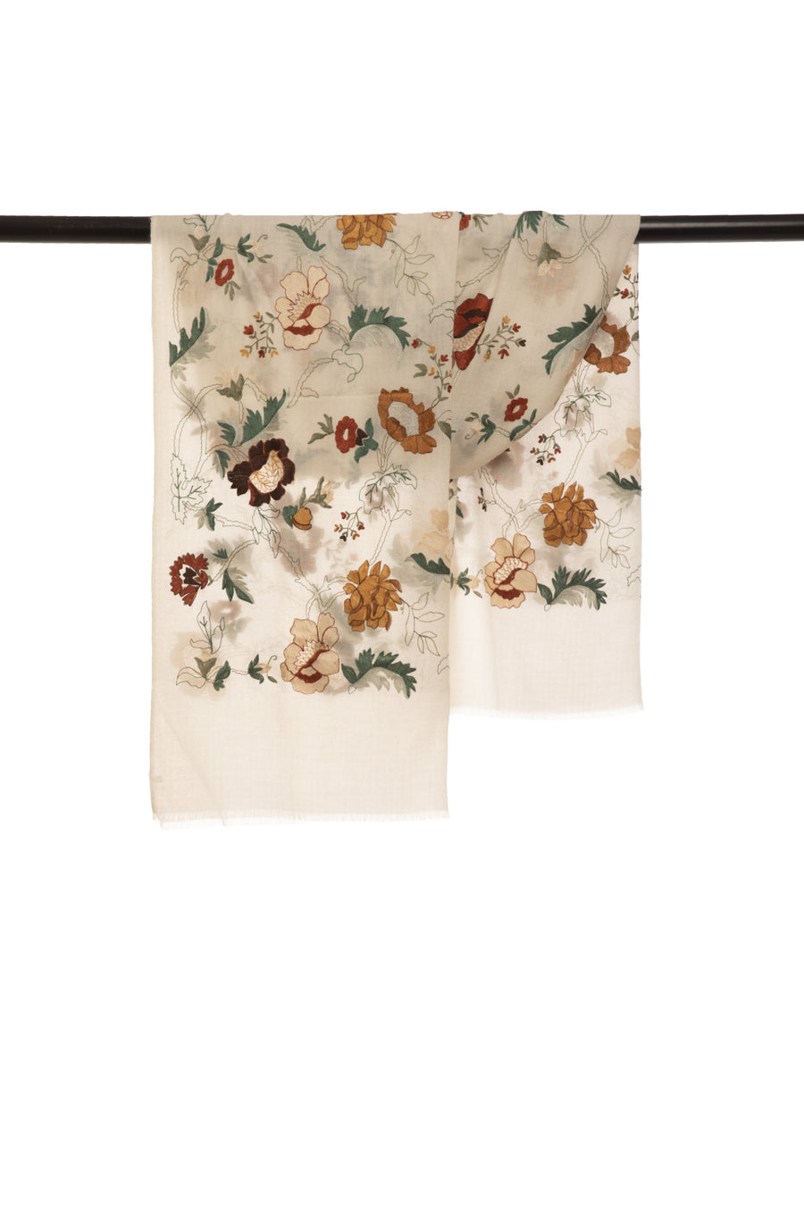 Off-white Neve Forest Embroidered Cashmere Scarf