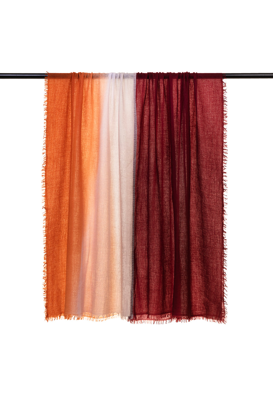 Ombre Double Layered Baby Wool Scarf