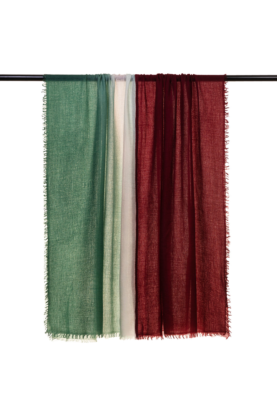 Ombre Double Layered Baby Wool Scarf