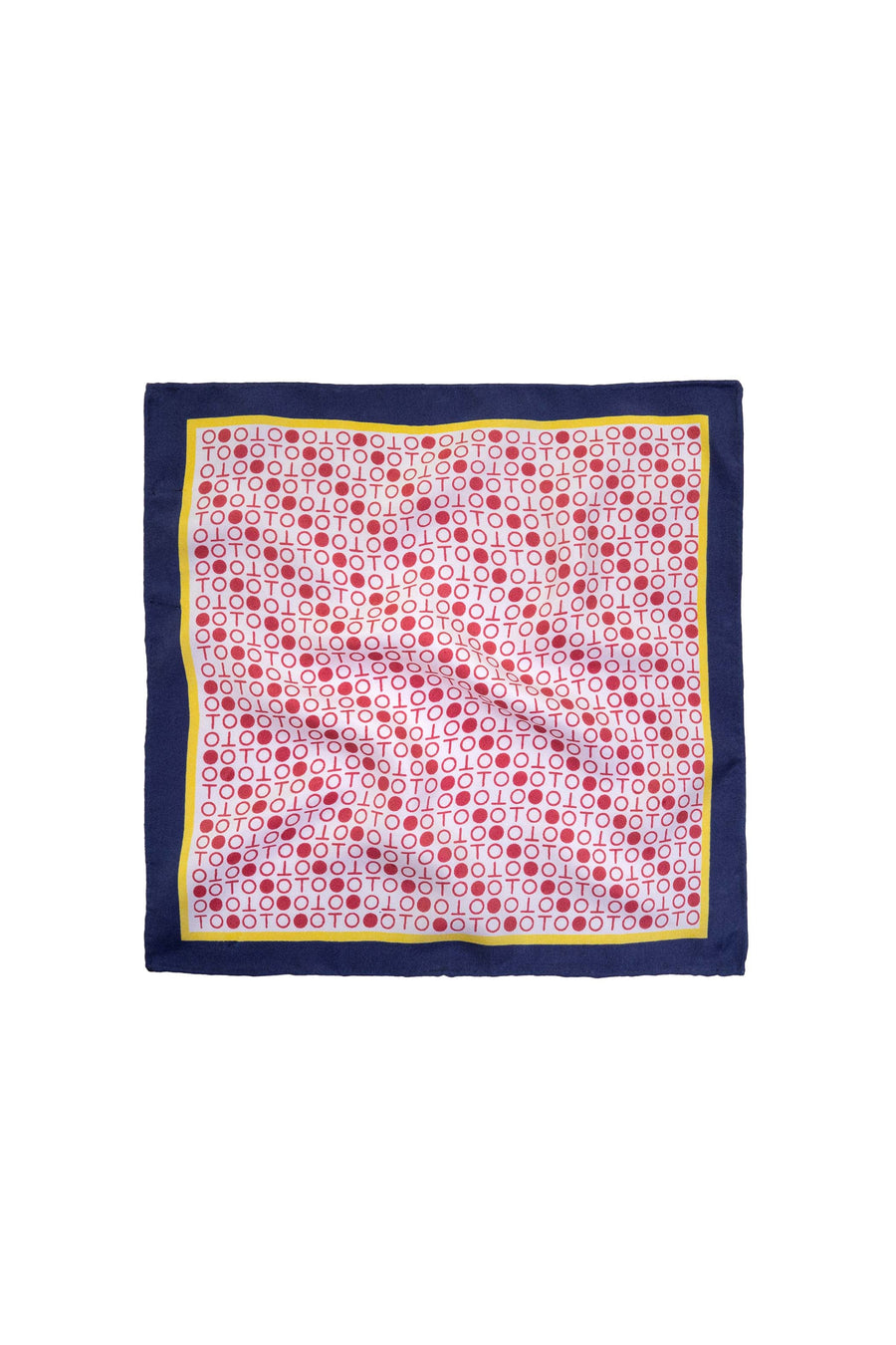 Block Printed Carree II Square Women Silk Scarf