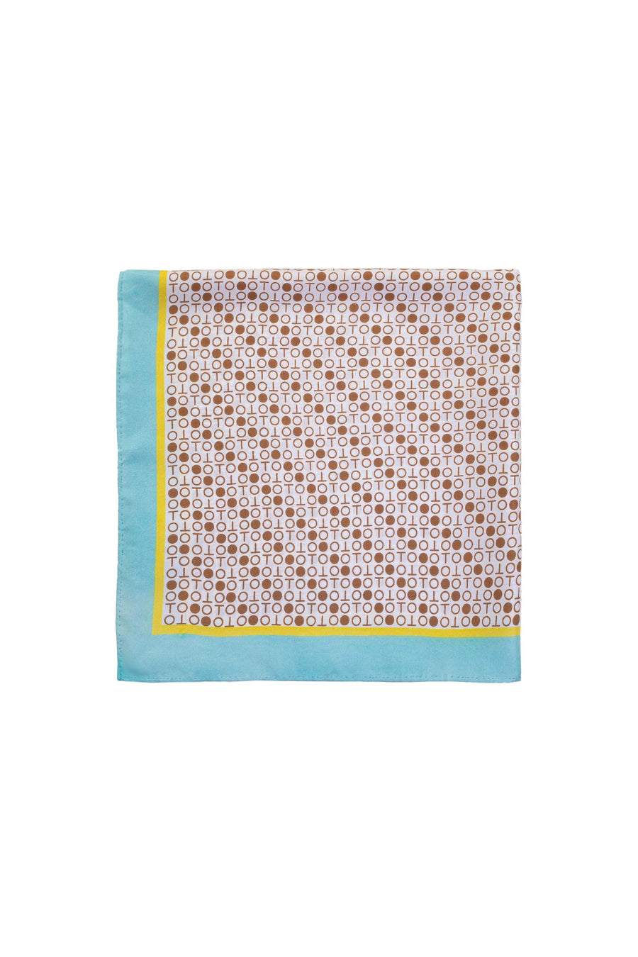 Block Printed Carree II Square Women Silk Scarf