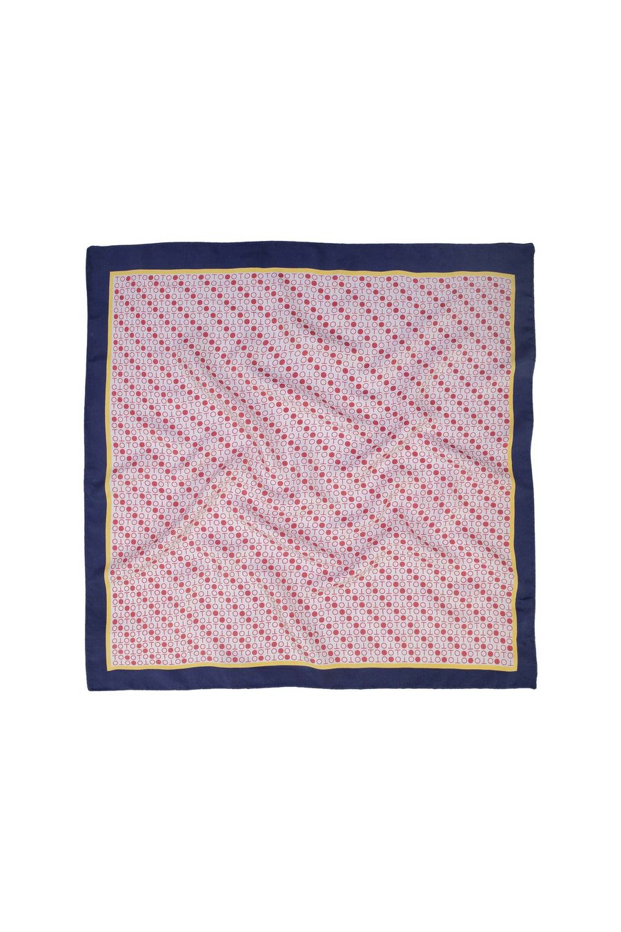 Block Printed Carree Premium Men's Pocket Scarf 