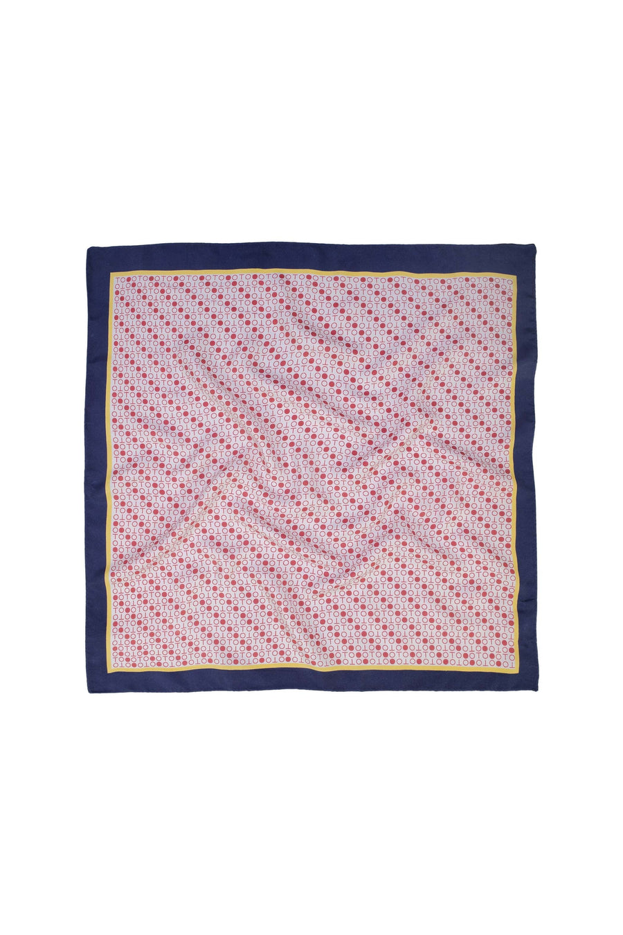 Block Printed Carree Pocket Scarf For Men