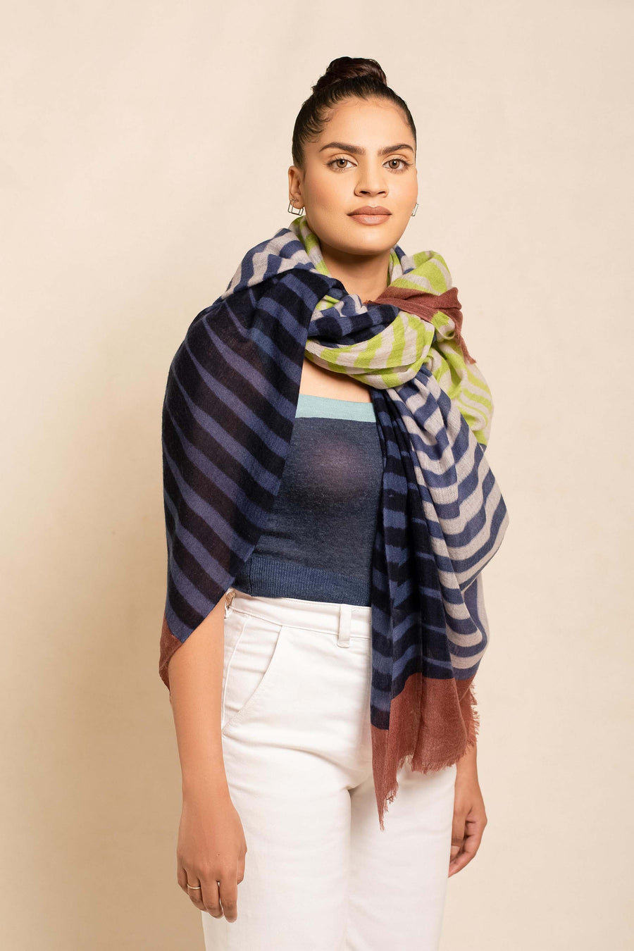 Block Printed Stole Scarf | Tara Oriental 