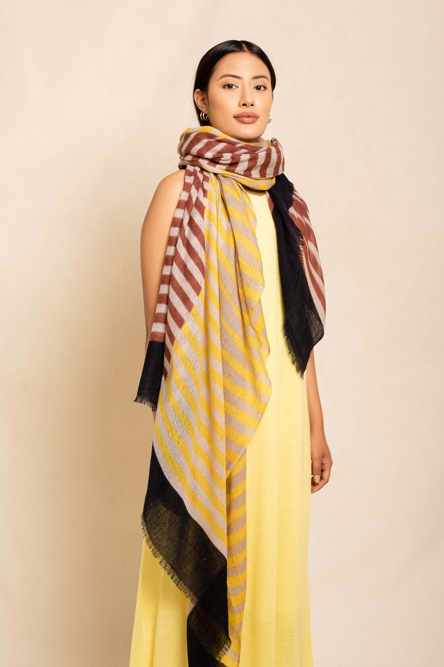 Block Printed Premium Stole Scarf Tara Oriental 