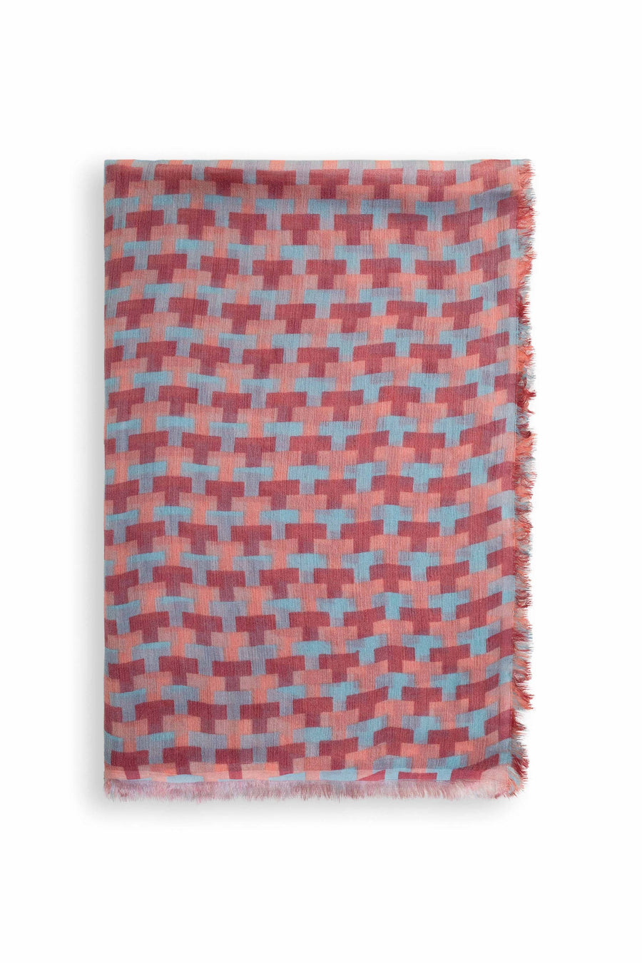 Block Printed Tile I Modal Scarf | Baby Wool | Tara Oriental