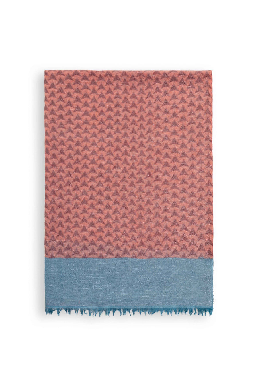 Block Printed Tile | Women Linen Scarf