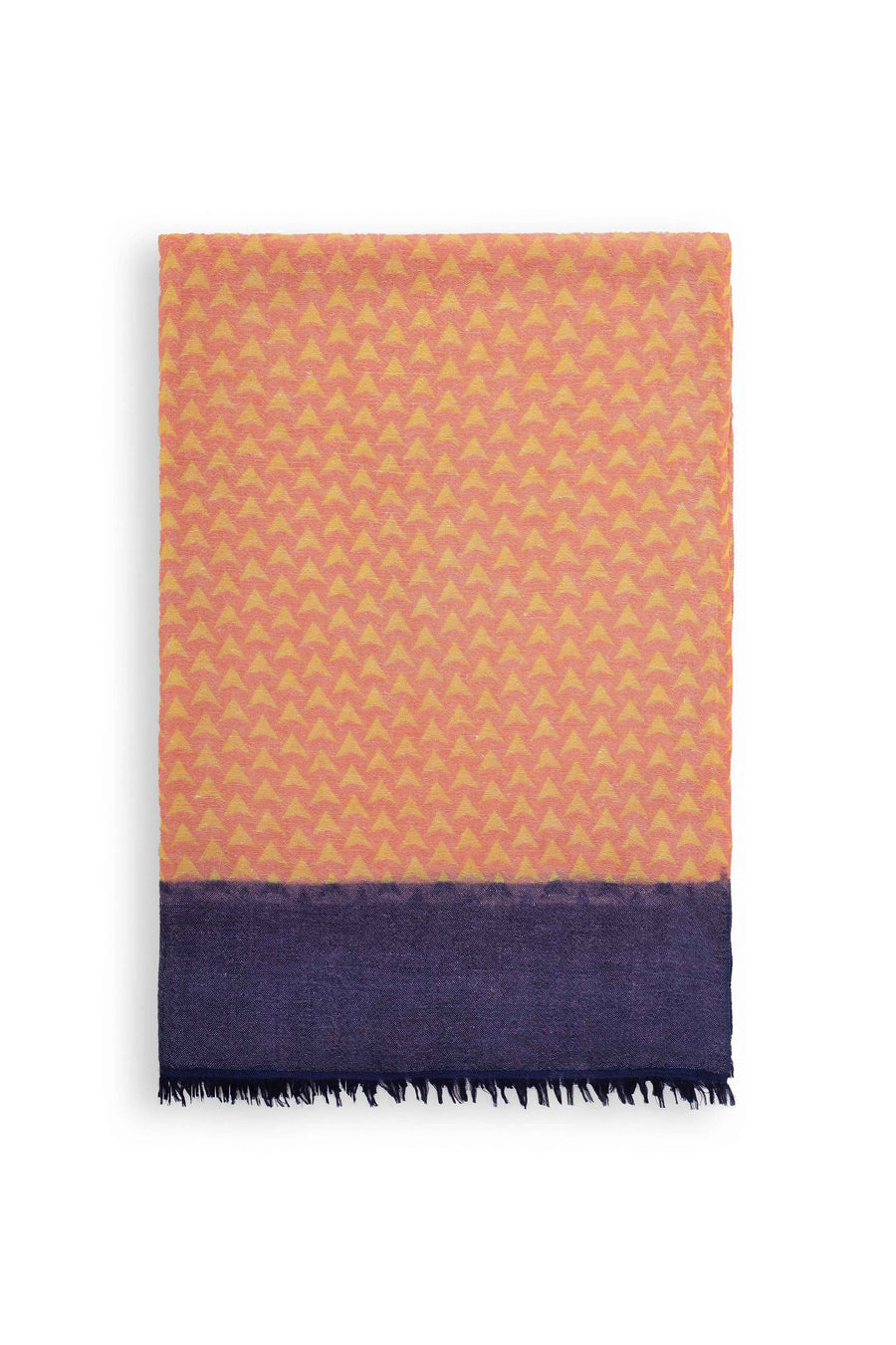 Block Printed Tile | Women Linen Scarf