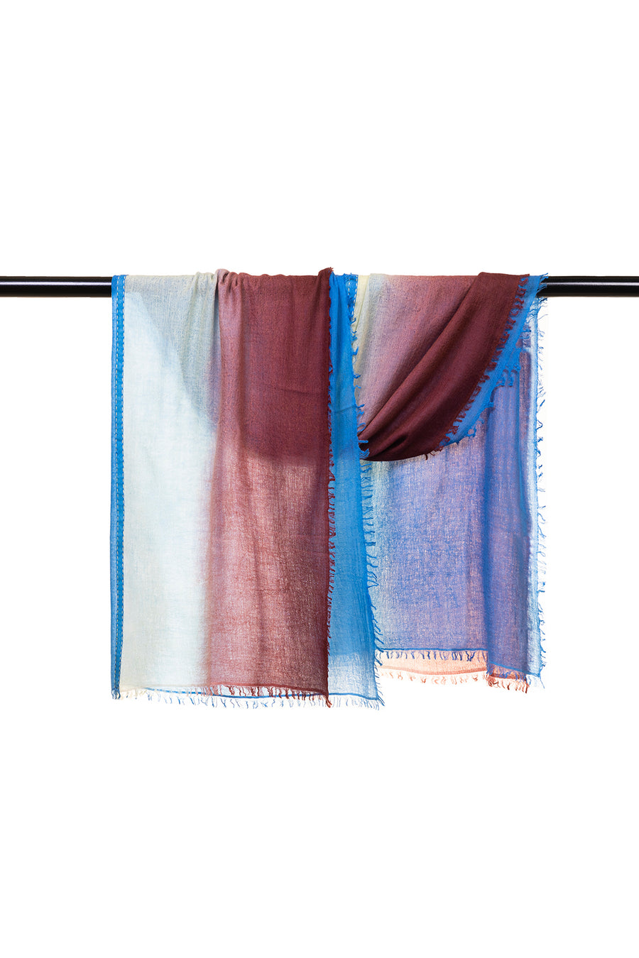 Double Layered Ombre 100% Baby Wool Scarf | Tara Oriental