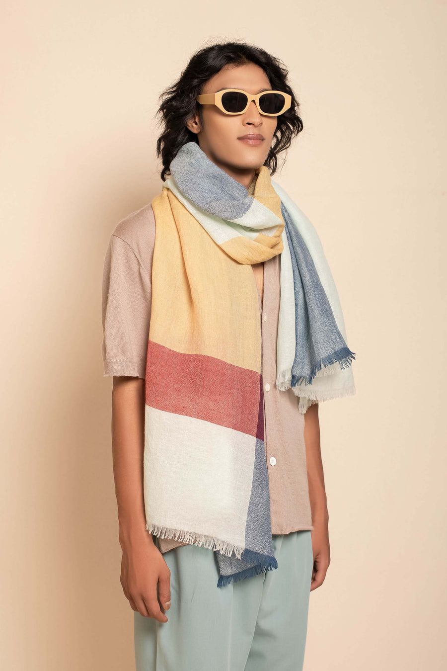 Formal Block Yarn Dyed Unisex Scarf