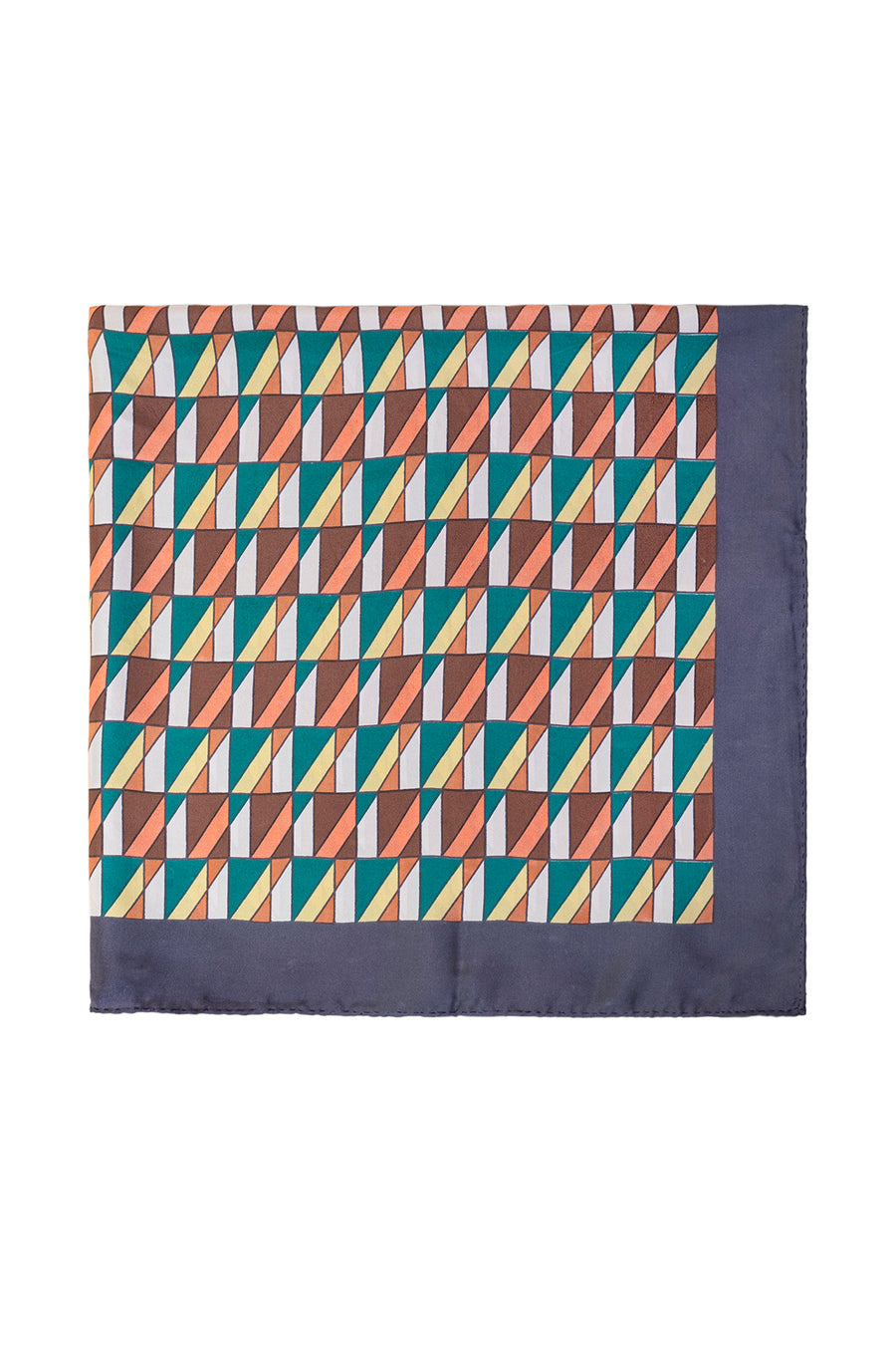 Lattice Printed Silk Square Scarf