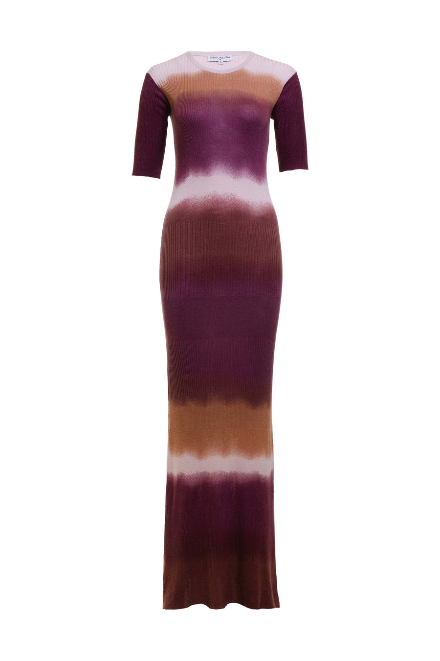 Women's Silk Wool Cashmere Multi Ribbed Dress