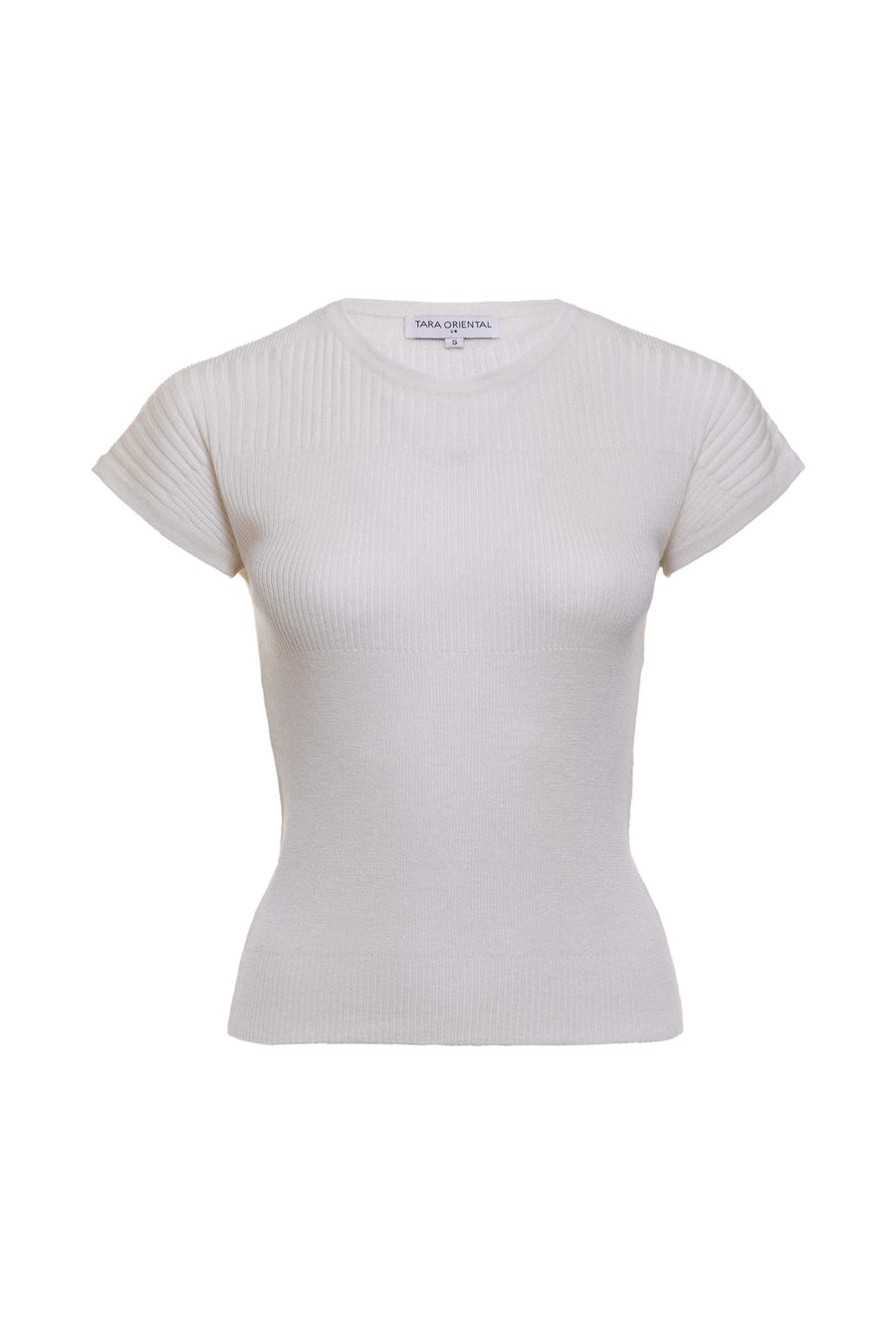 Women's Silk Wool Cashmere Multi Ribbed Top