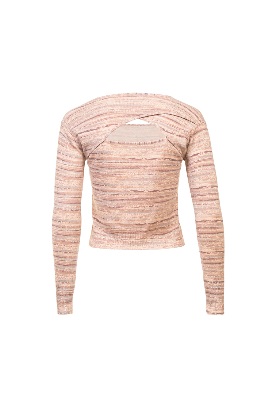 Women's Silk Wool Cashmere Textured Printed Top