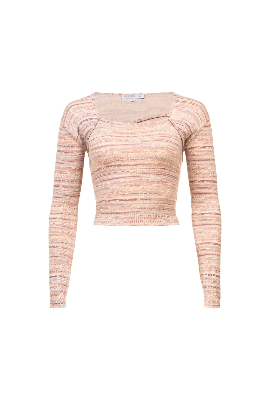 Women's Silk Wool Cashmere Textured Printed Top