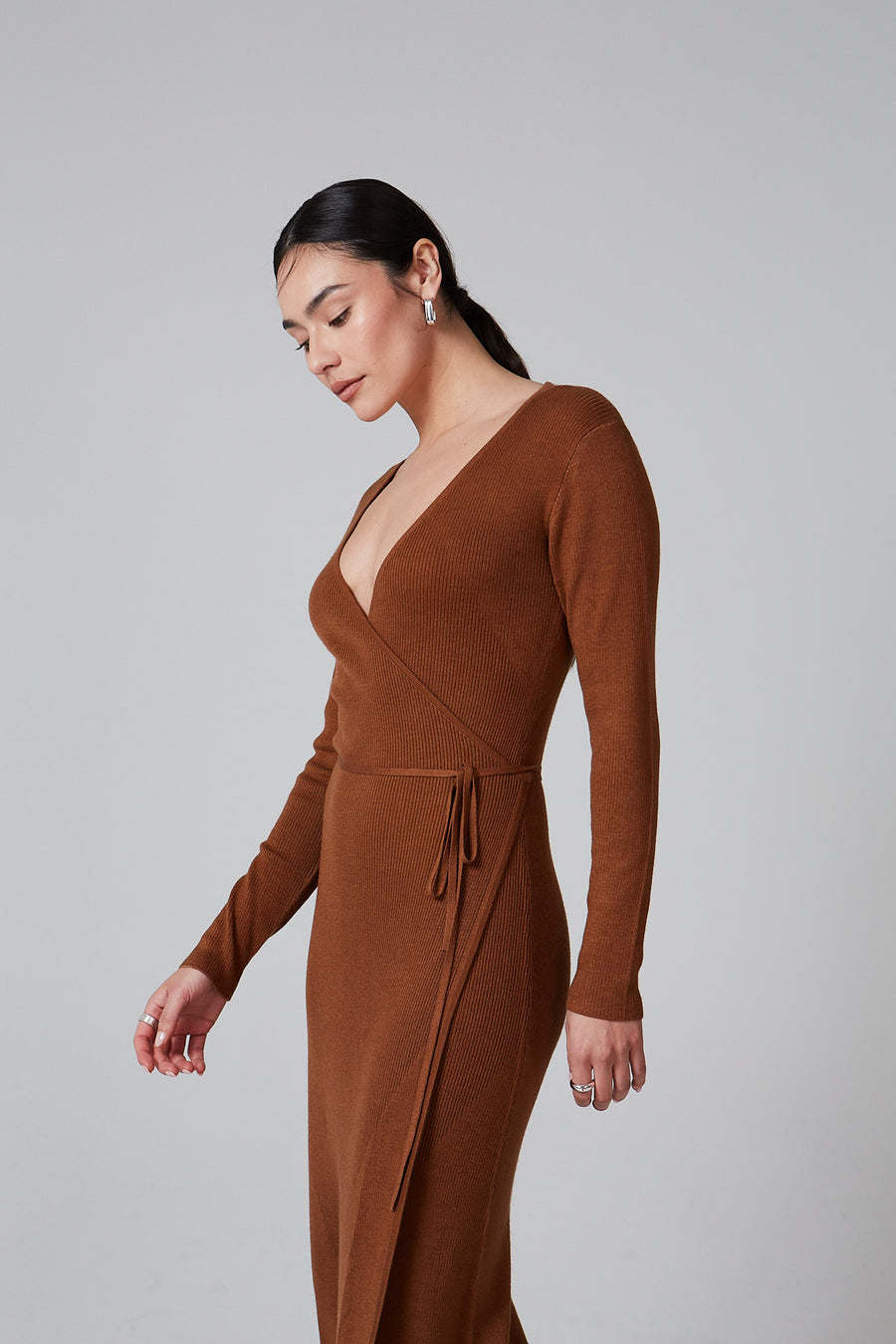 Knitted Wrap Gabrielle Dress