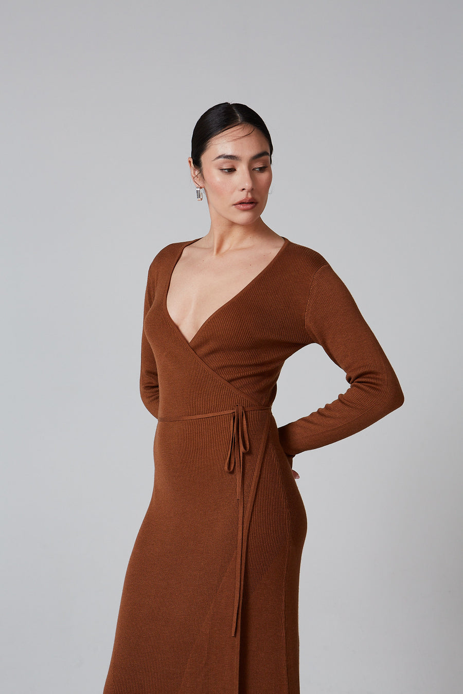 Knitted Wrap Gabrielle Dress