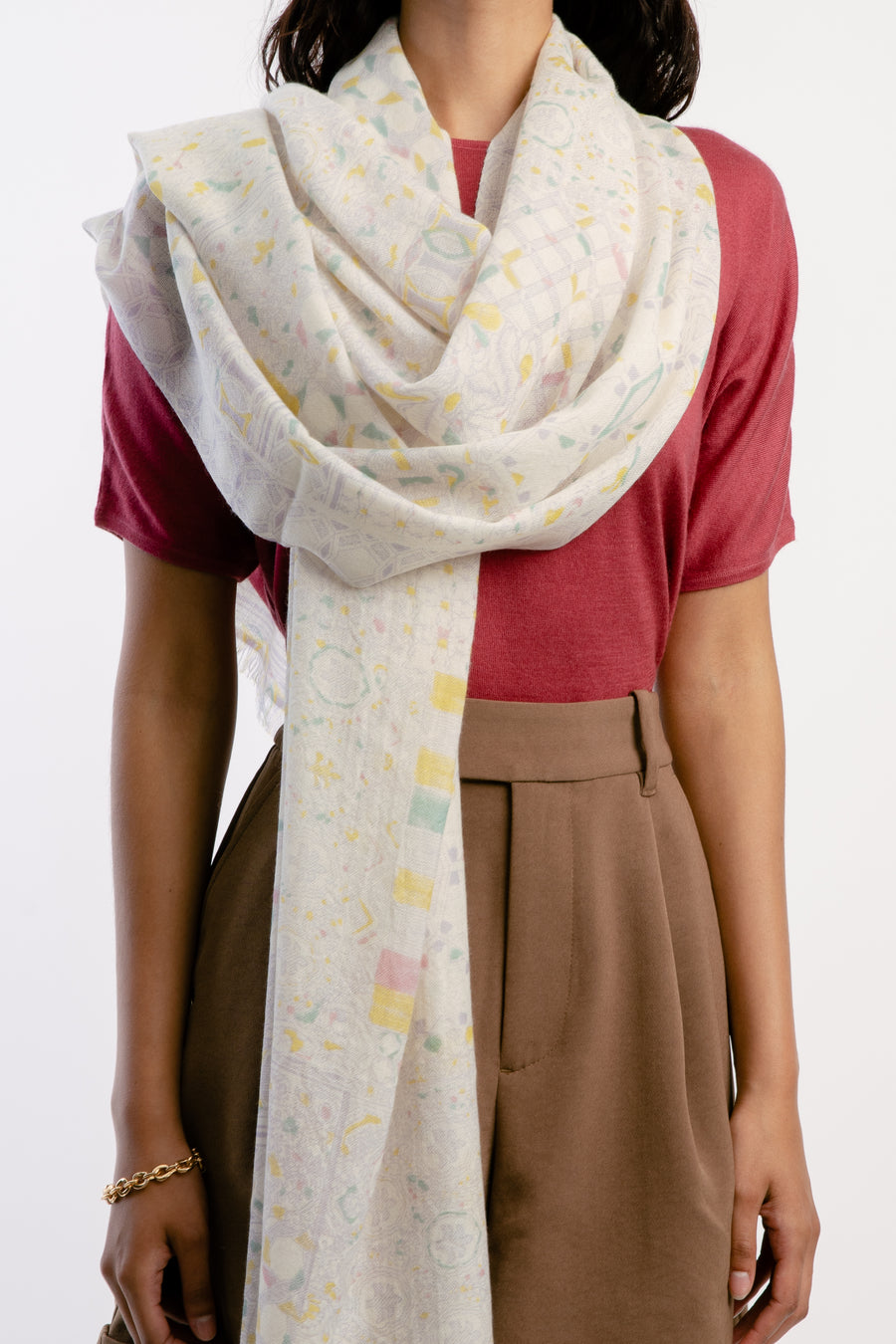 Superfine Printed Cashmere Scarf