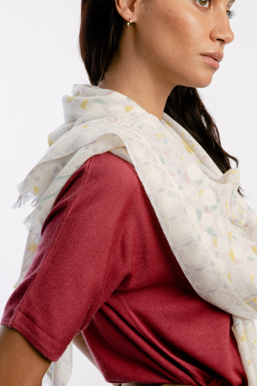 Superfine Printed Cashmere Scarf