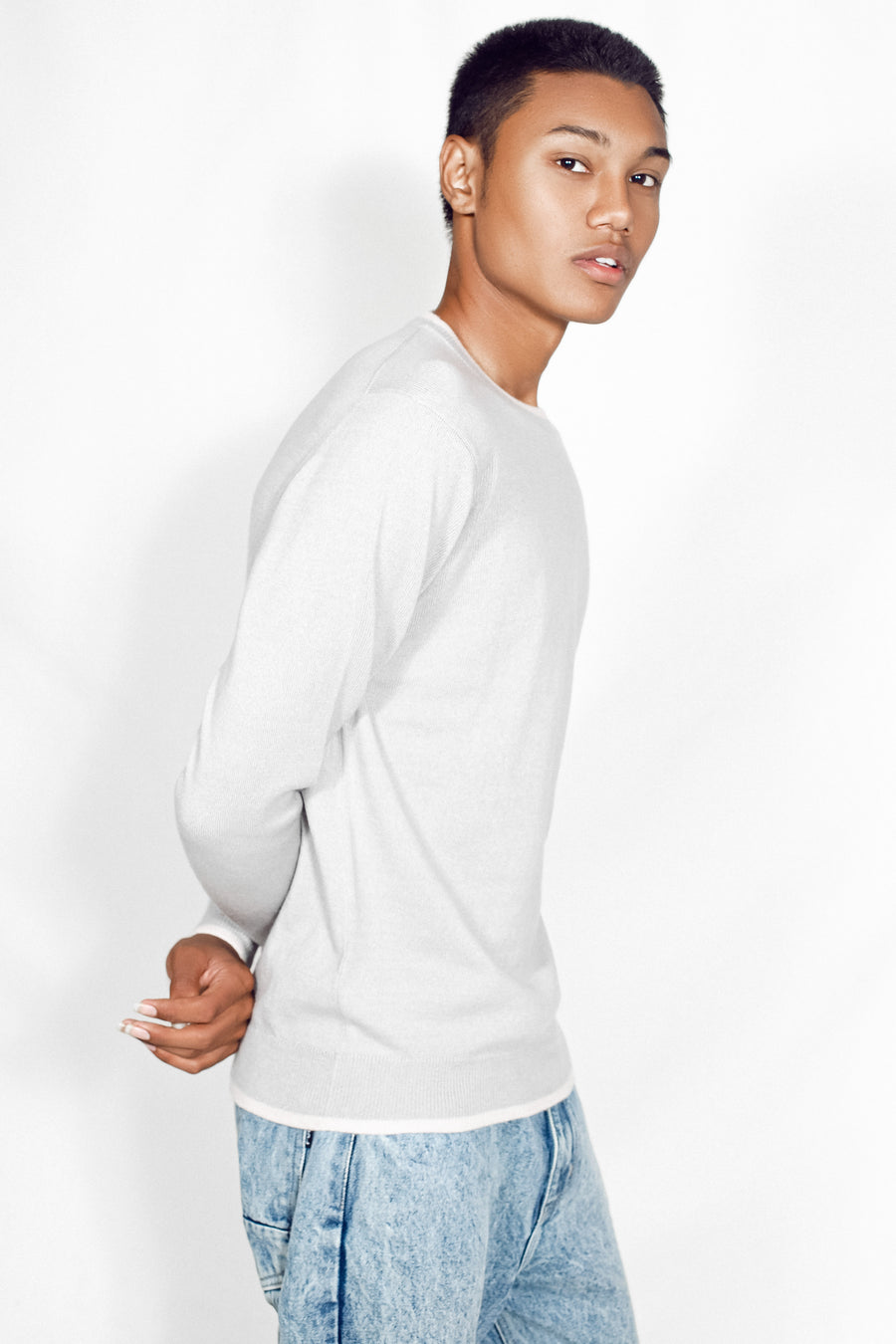 Premium Sustainable Men's Cashmere Sweater | Tara Oriental