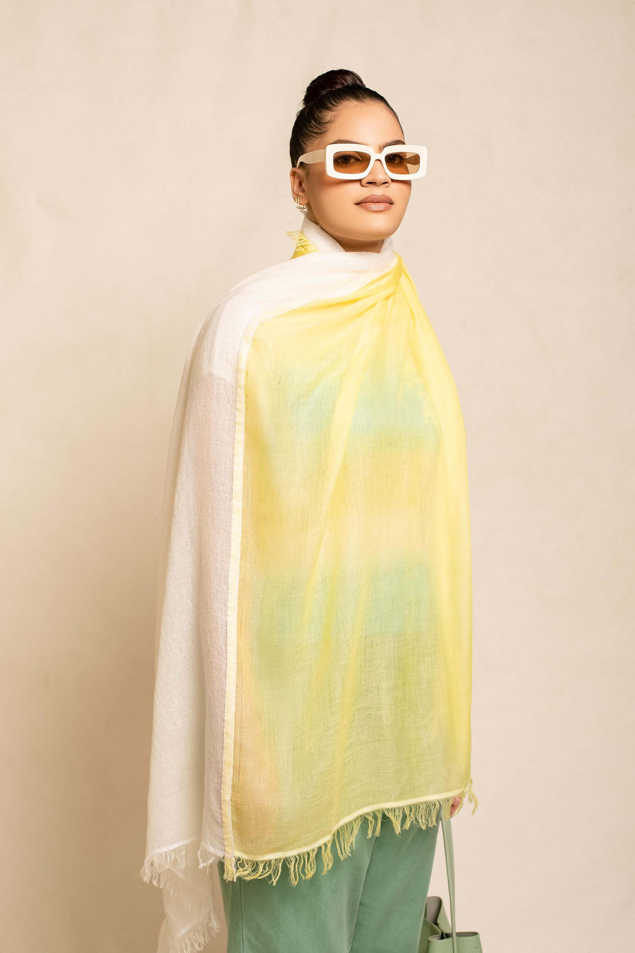 Double Layered Unisex Stole | Tara Oriental