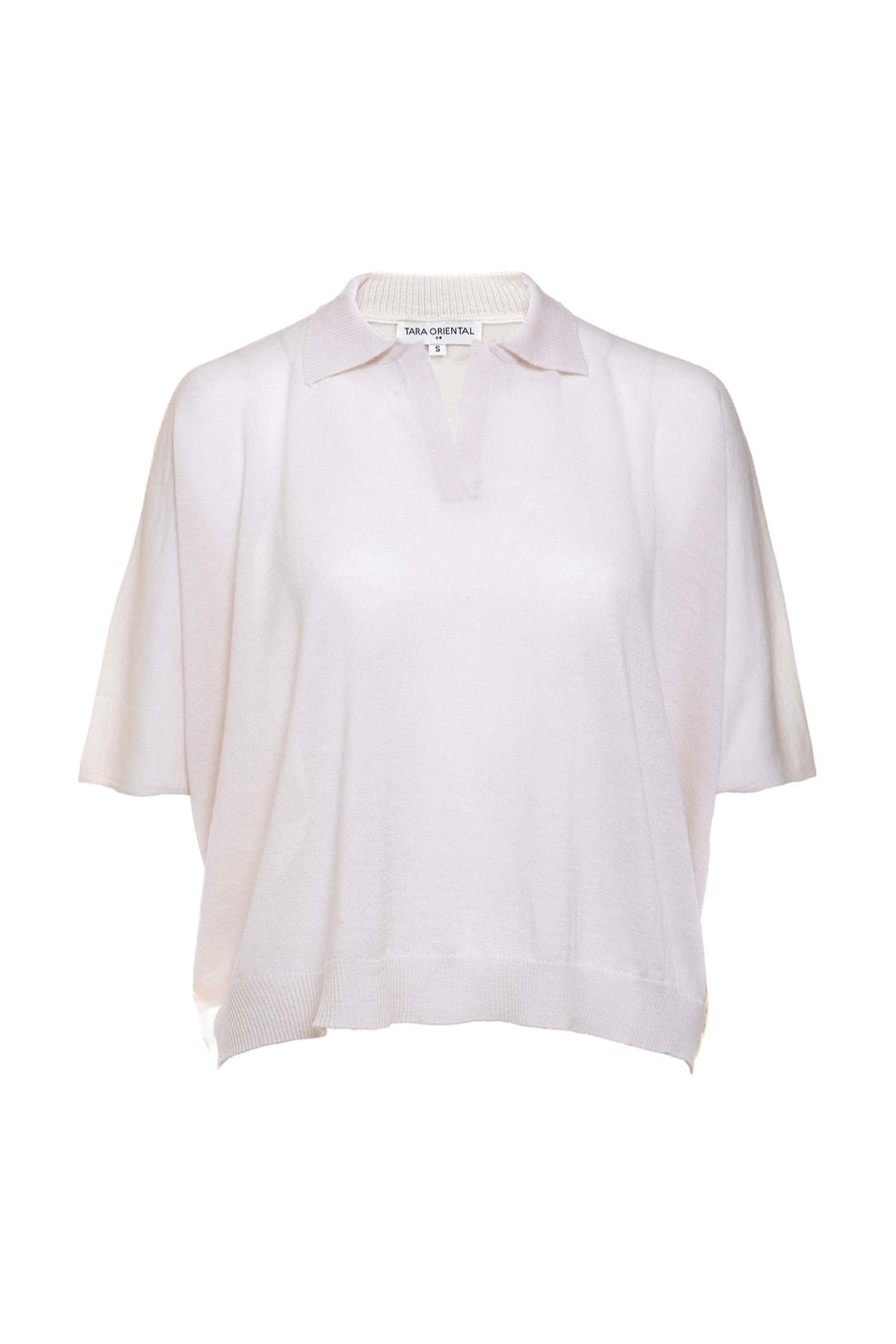 Women's Lightweight Wool Cashmere Formal Polo Top