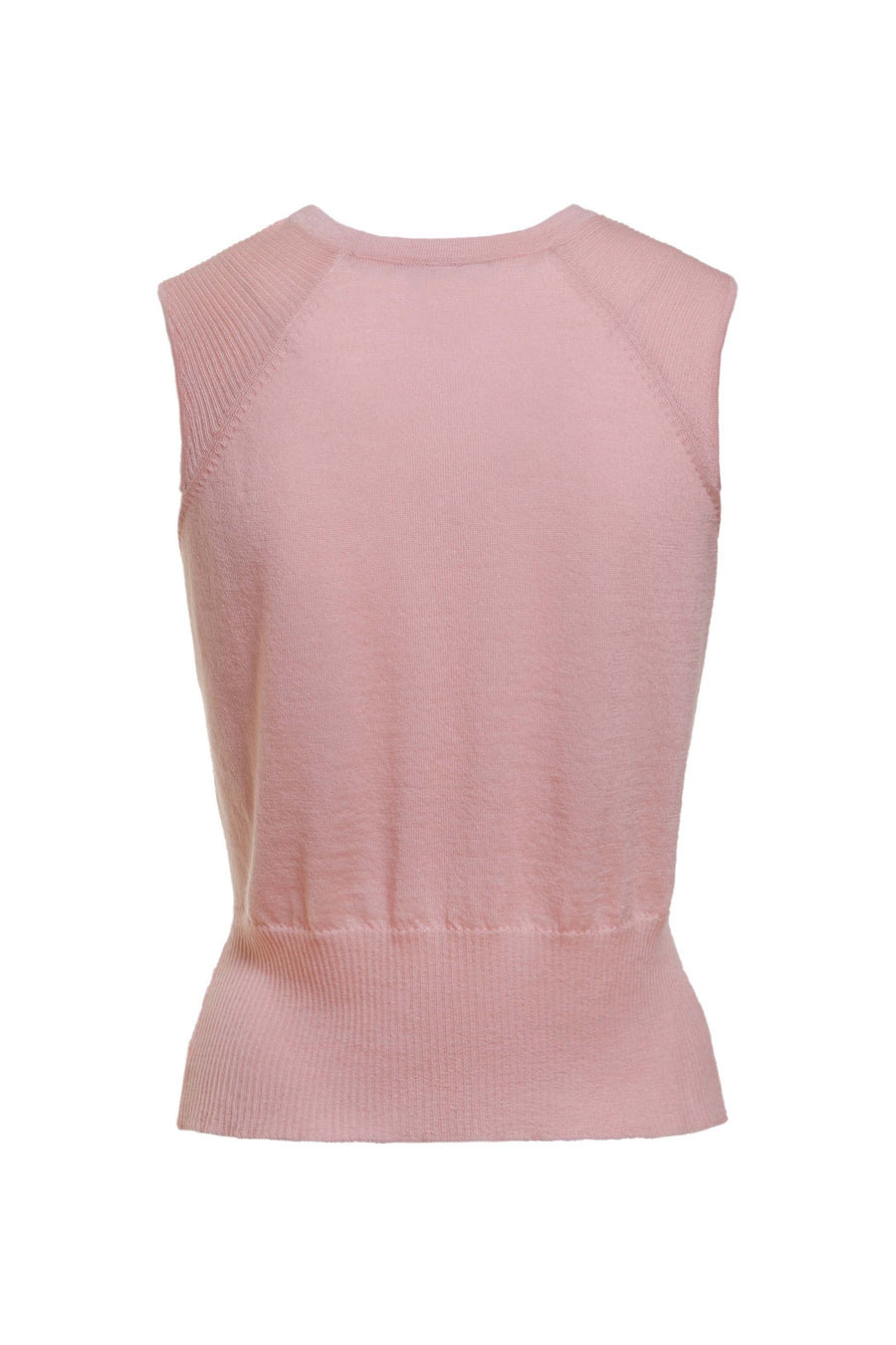 Women's Wool Cashmere Sleeveless Formal Top