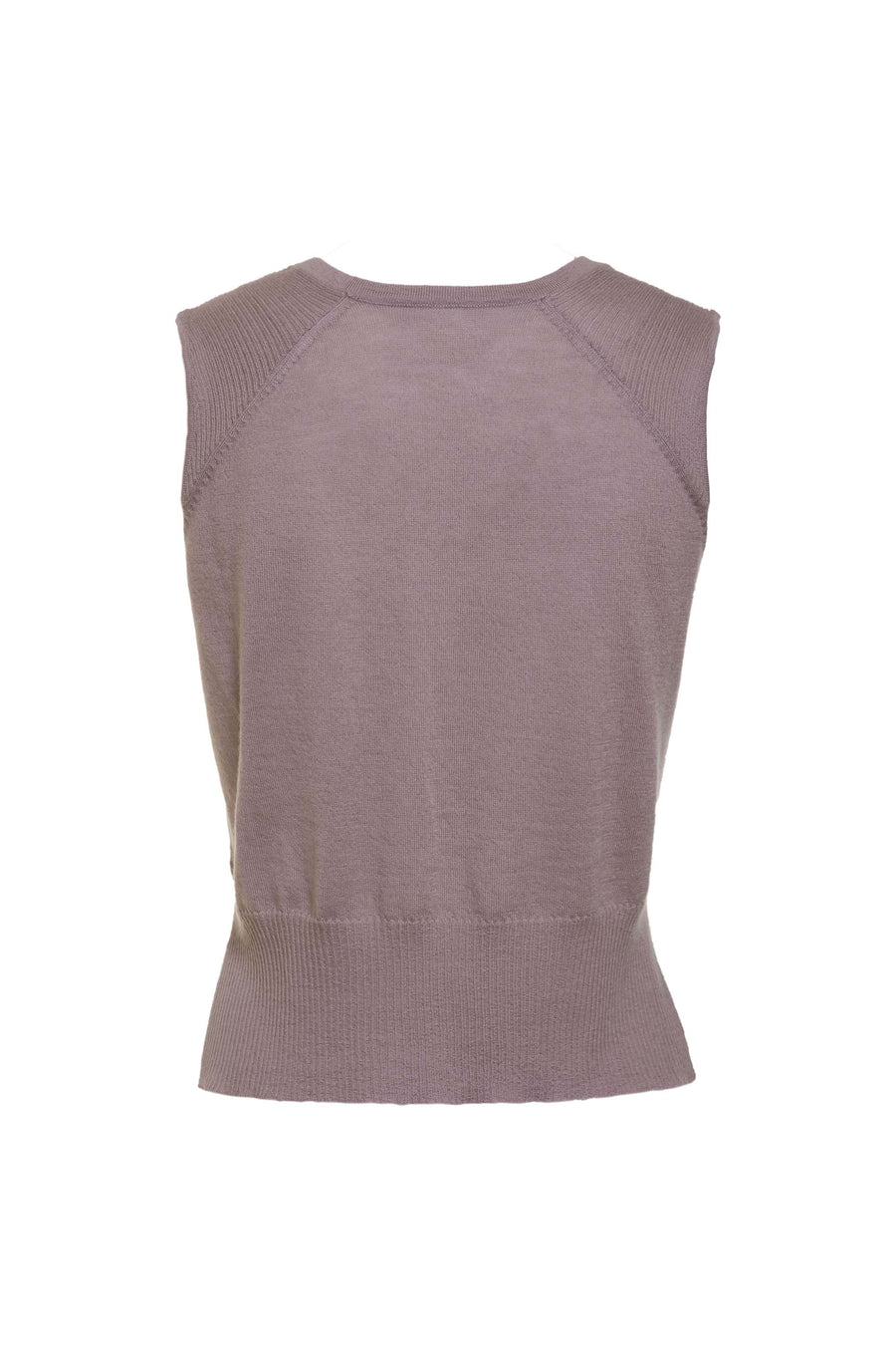 Womens Wool Cashmere Sleeveless Formal Top