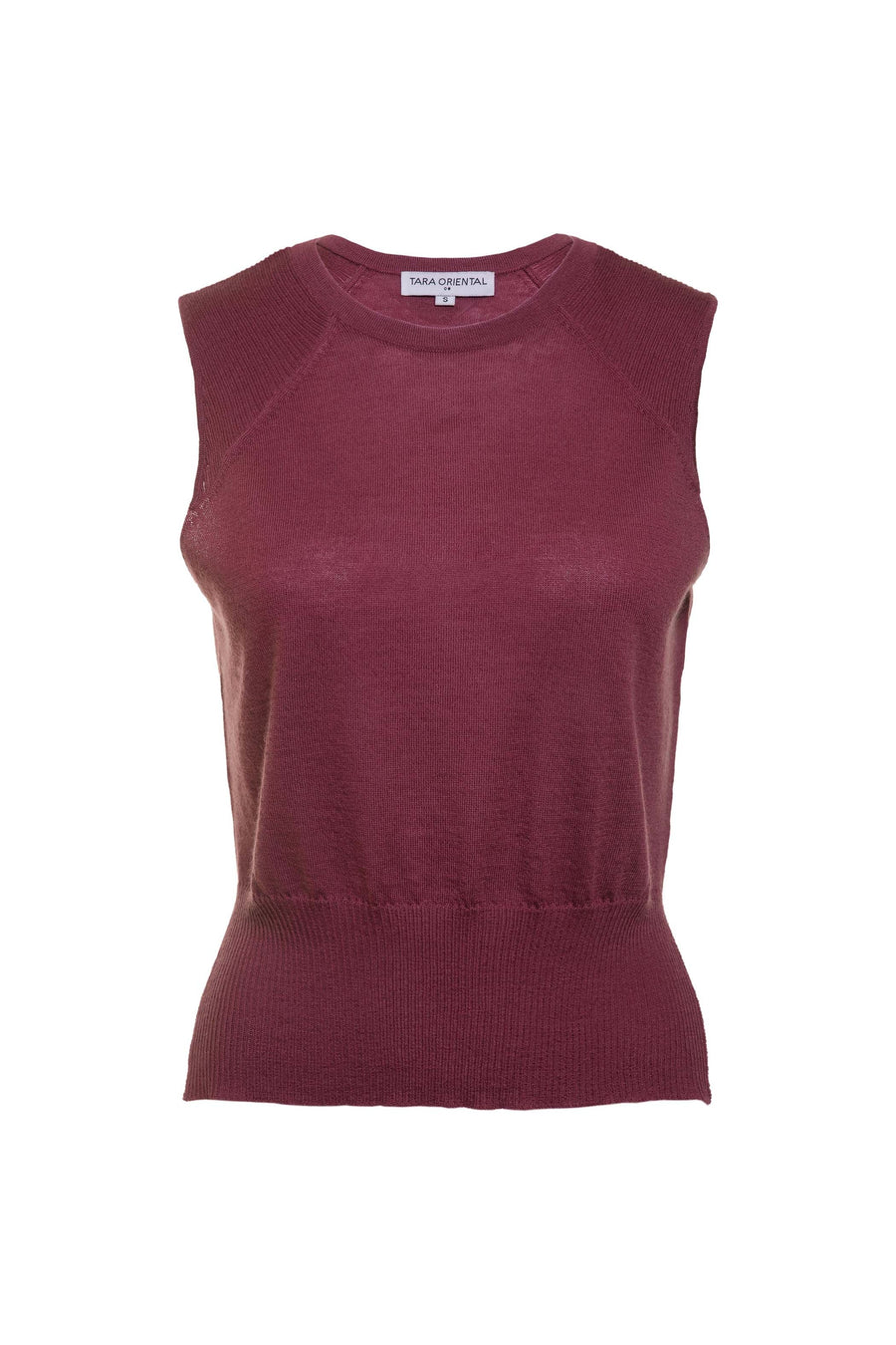 Women's Wool Cashmere Sleeveless Formal Top