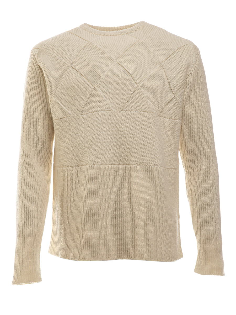 Men's Wool Cashmere Lattice Top