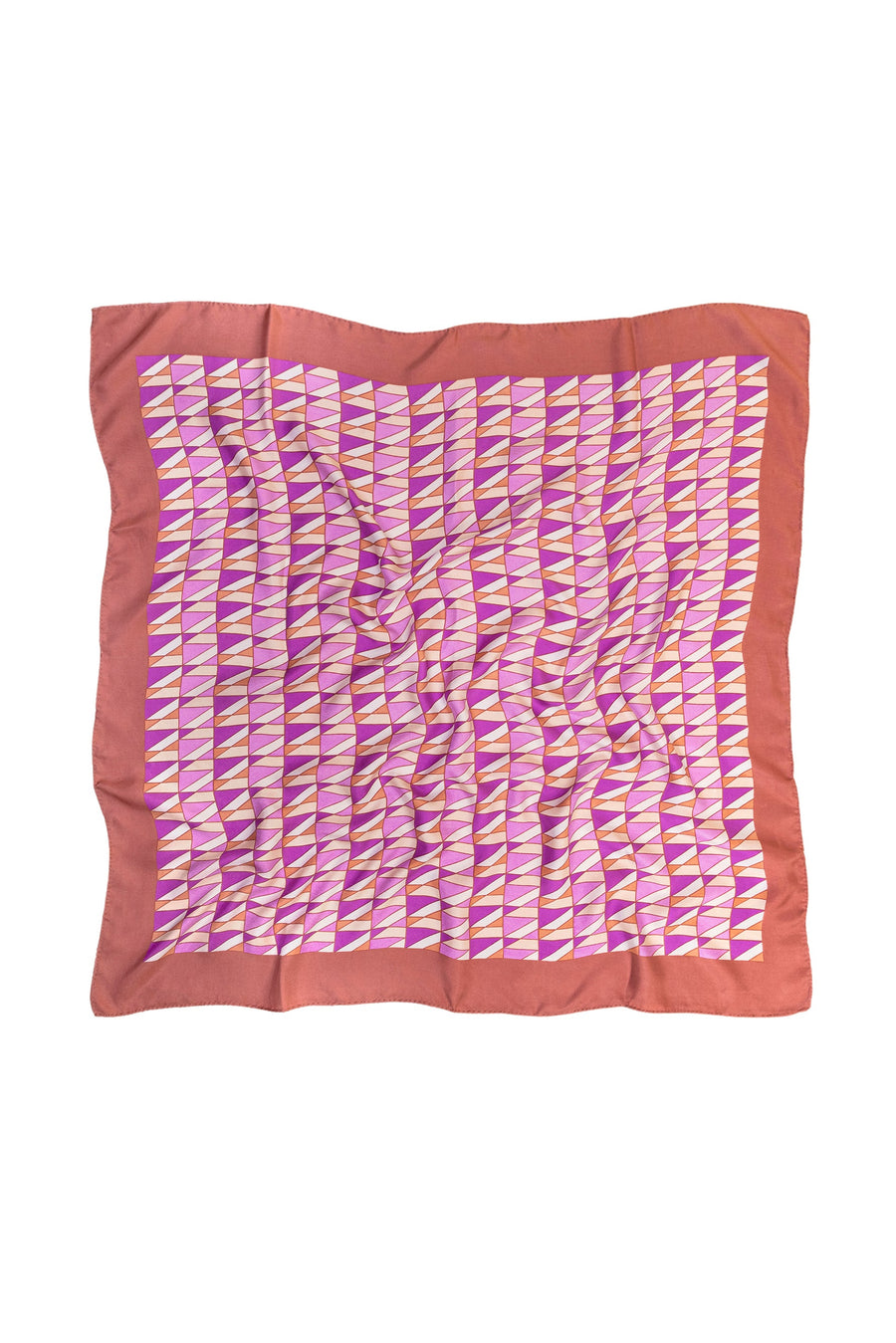 Lattice Printed Silk Square Scarf