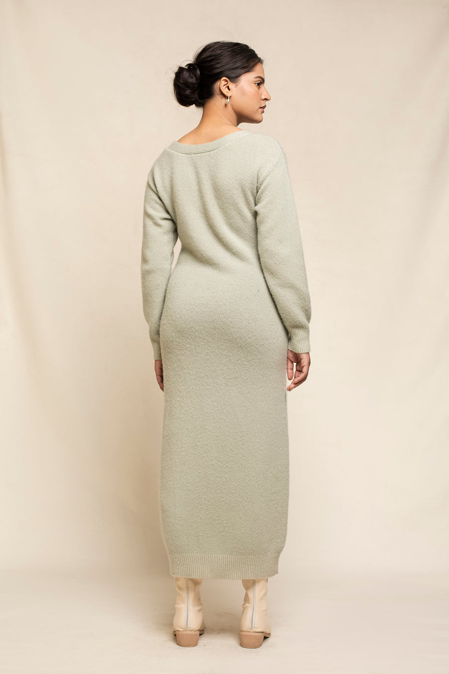 Women's Cashmere Silk Maxi Dress