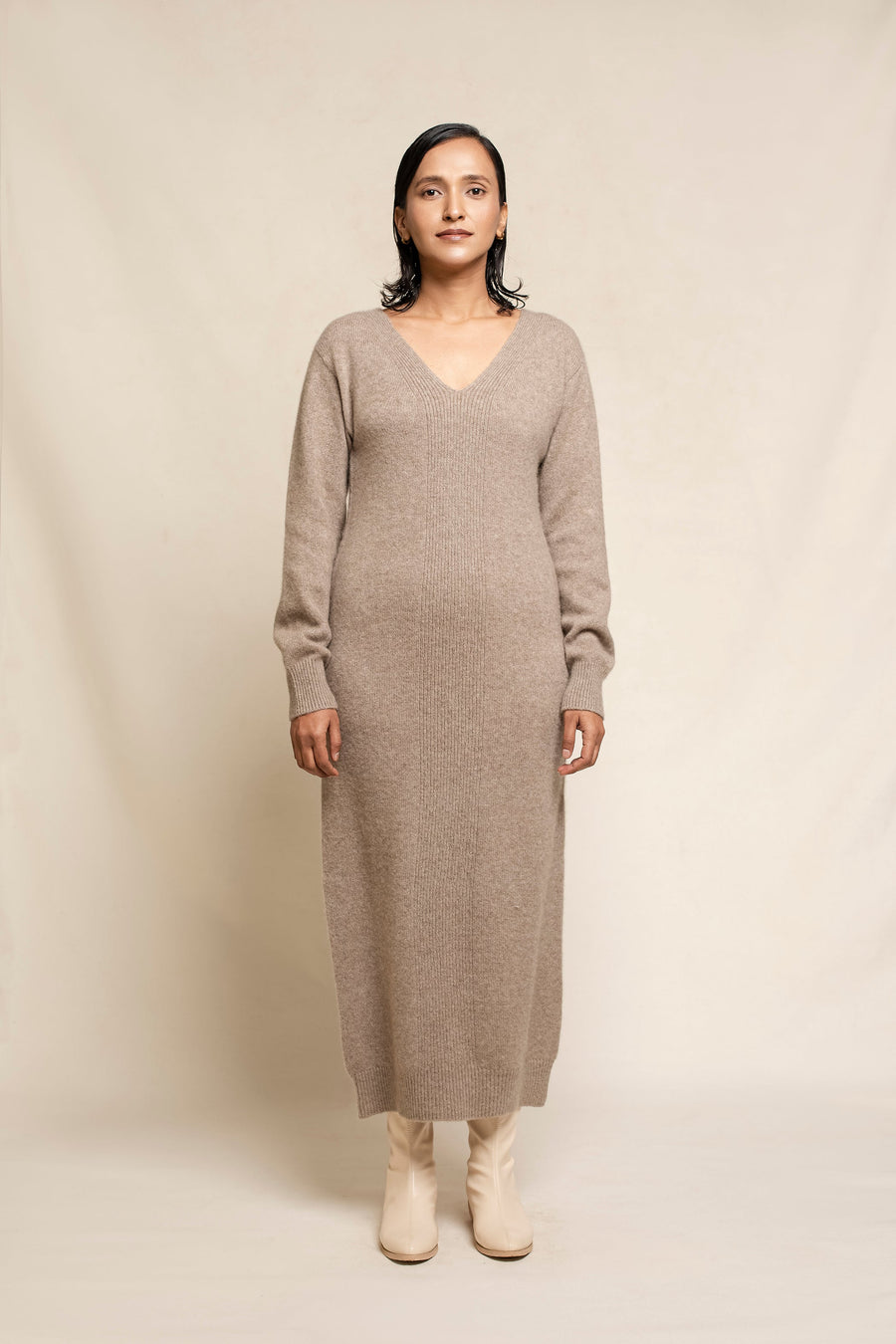 Women's Cashmere Silk Maxi Dress