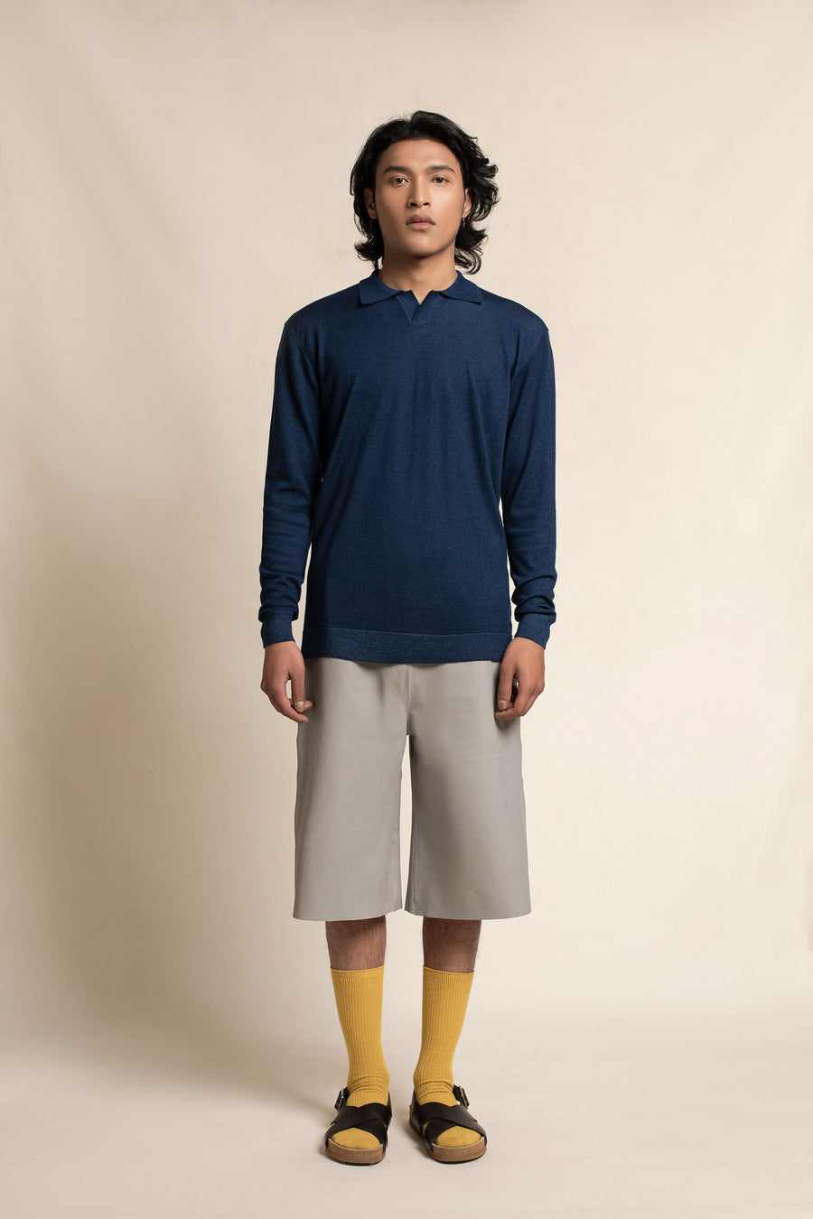 Men's Cashmere Basic Polo