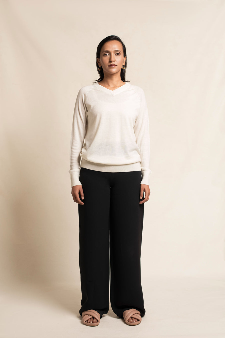 Unisex Cashmere V-Neck Sweater