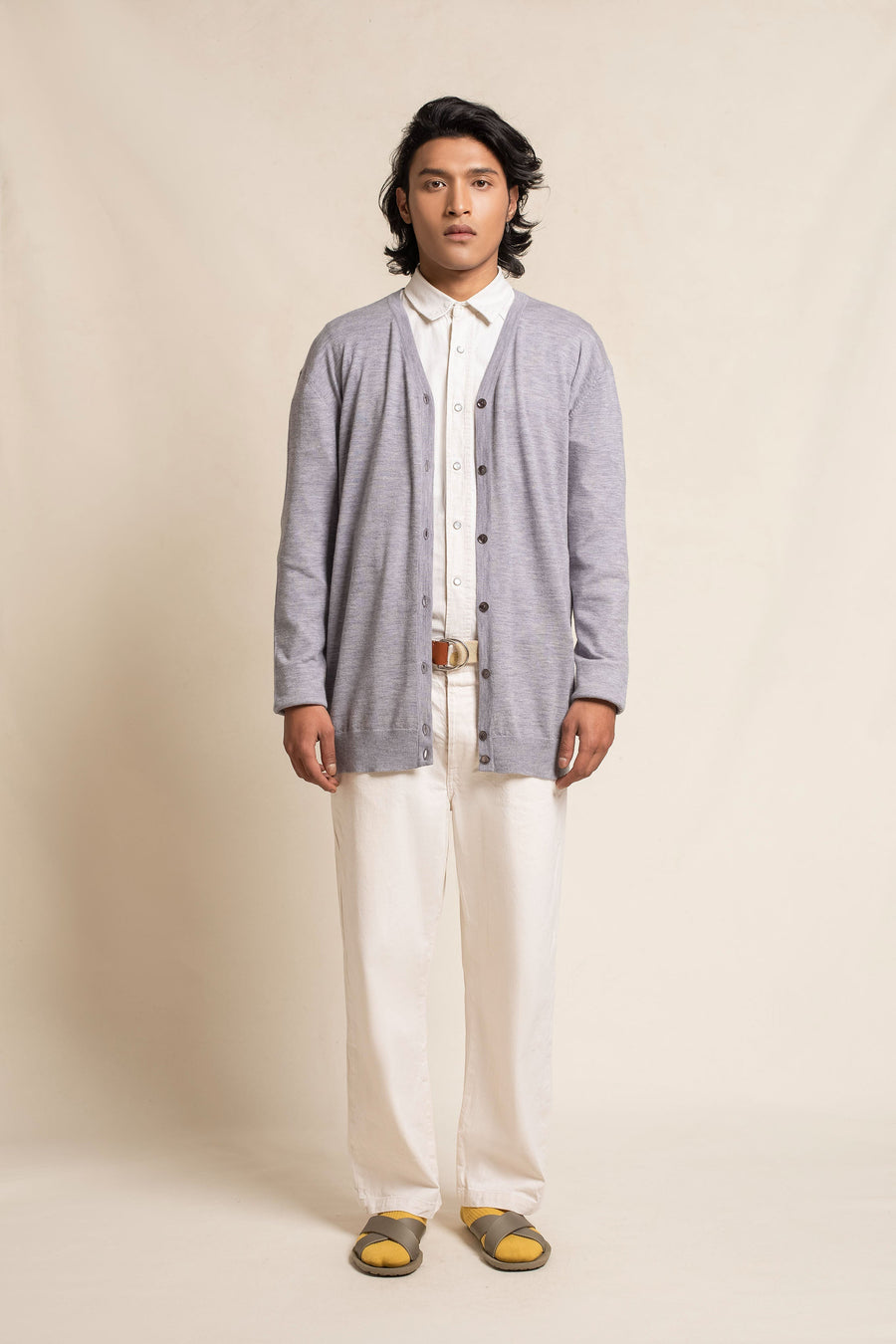 Men's Cashmere Basic Cardi