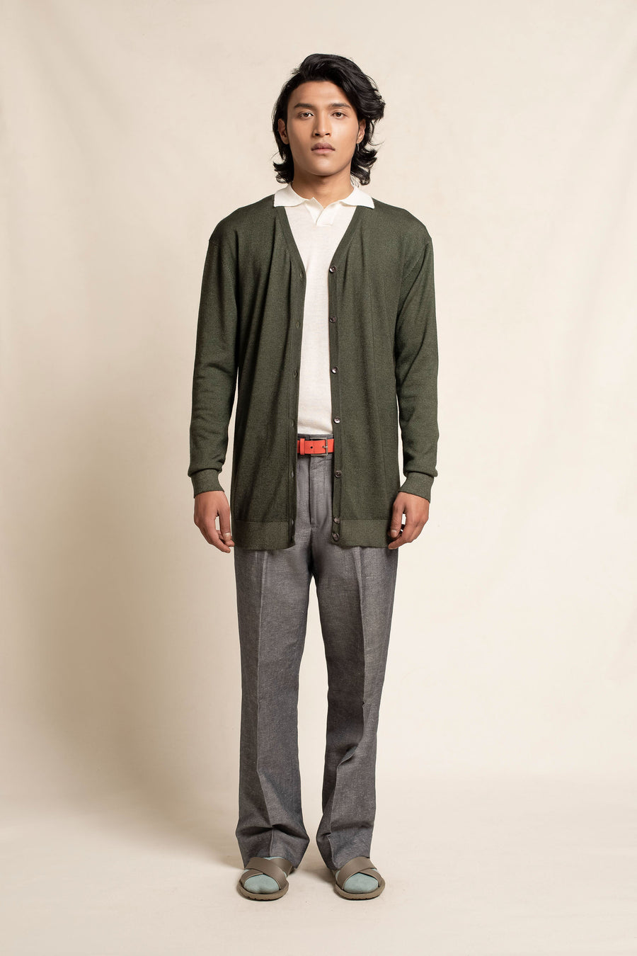 Men's Cashmere Basic Cardi