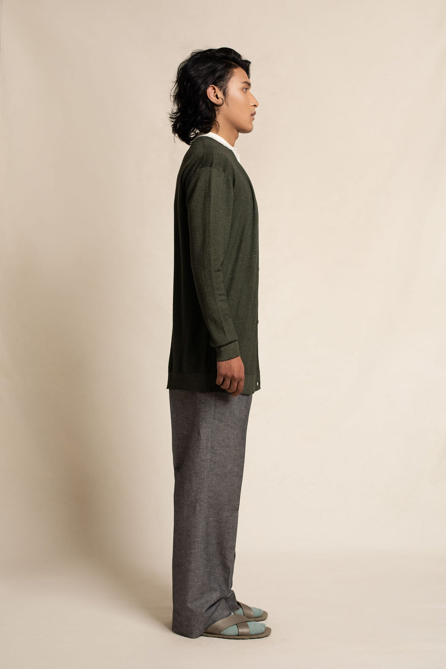 Men's Cashmere Basic Cardi