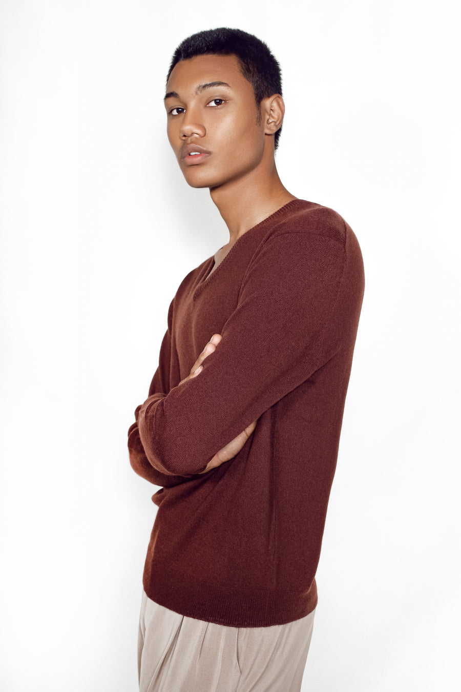 Sustainable Cashmere Sweater Mens| Premium | Tara Oriental