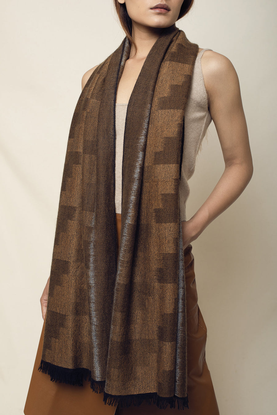 Hand Women Ikat Scarf | Tara Orinetal Scarf Shop