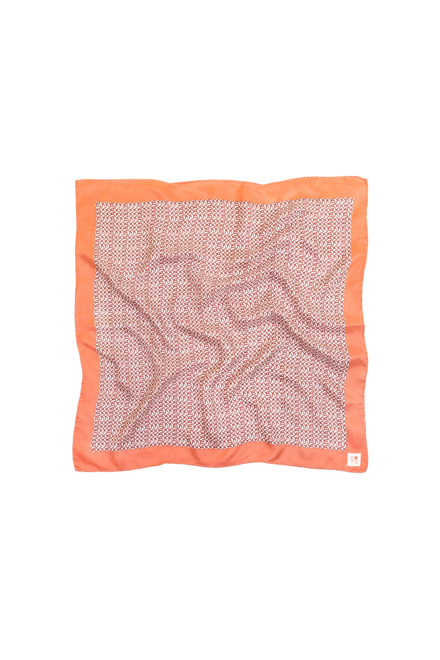 Micro Lattice Printed Silk Scarf