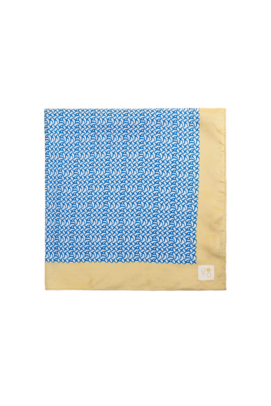 Micro Lattice Printed Silk Scarf