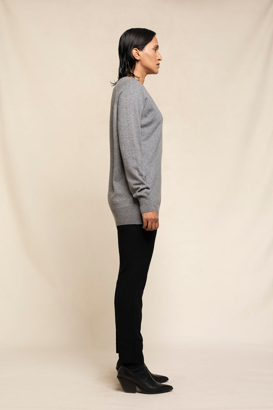 Unisex Cashmere V-Neck Sweater