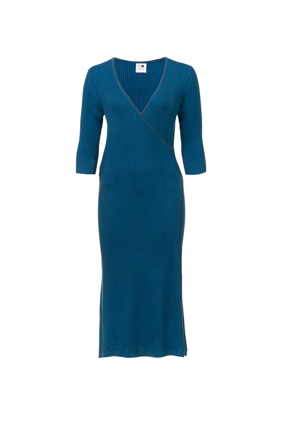 Women's Silk Wool Cashmere Amy Ribbed Dress