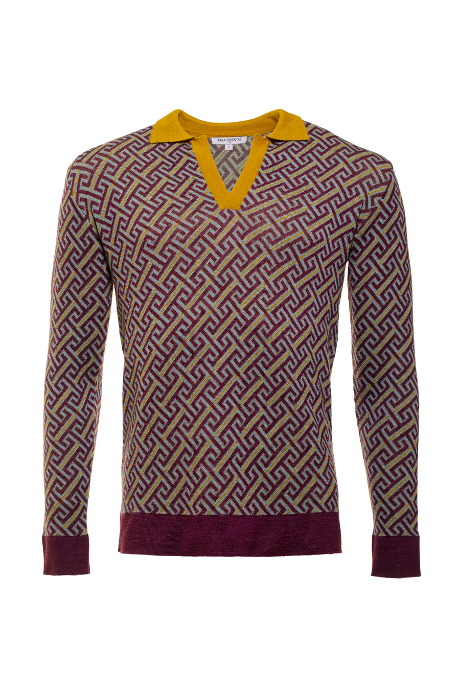 Men's Cashmere Graphic Polo